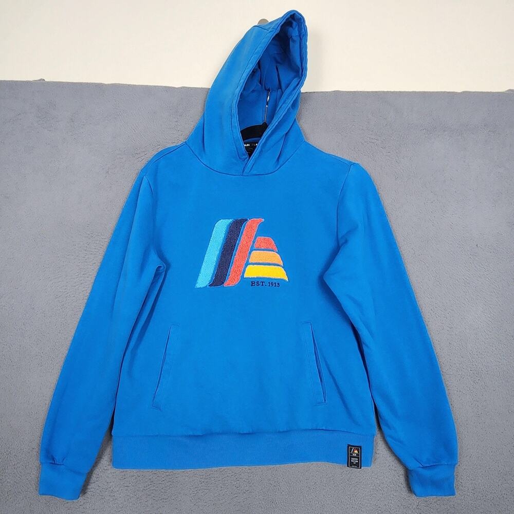 ALDI Hoodie Unisex Medium Blue ALDImania Limited Edition Logo Pullover Fleece